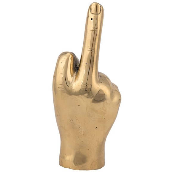 COPY - NOIR F@CK OFF FINGER IN GOLD